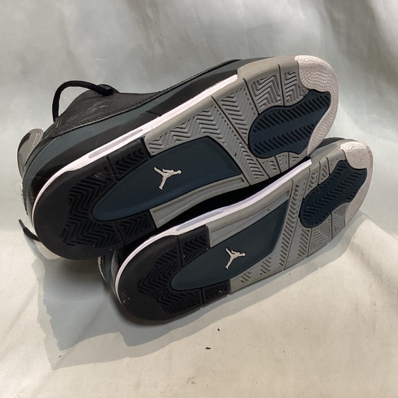 Nike Air Jordan Dub Zero Black/White-Classic Charcoal-Wolf Grey - Picture 6 of 7